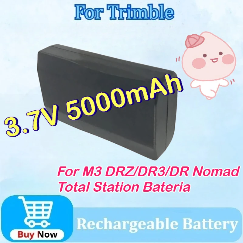 

3.7V 5000mAh 18.5Wh 890-0084-XXQ Battery for Trimble M3 DR2 DR3 DR Nomad Total Station Bateria M3 Dual Charging Charger