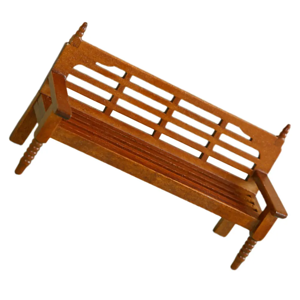 Squisito mini giardino micro ornamento mobili in miniatura per paesaggi fai da te panca da parco decorazione mini panca per uso interno esterno