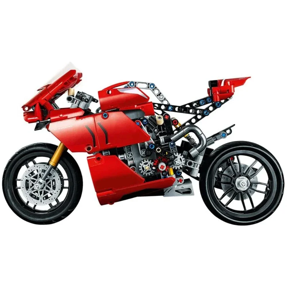 LEGP Technical Panigale V4 R Motorbike Model 42107 Building Blocks Kit Superbike Toys Christmas Gifts For Boys Adults Decoration