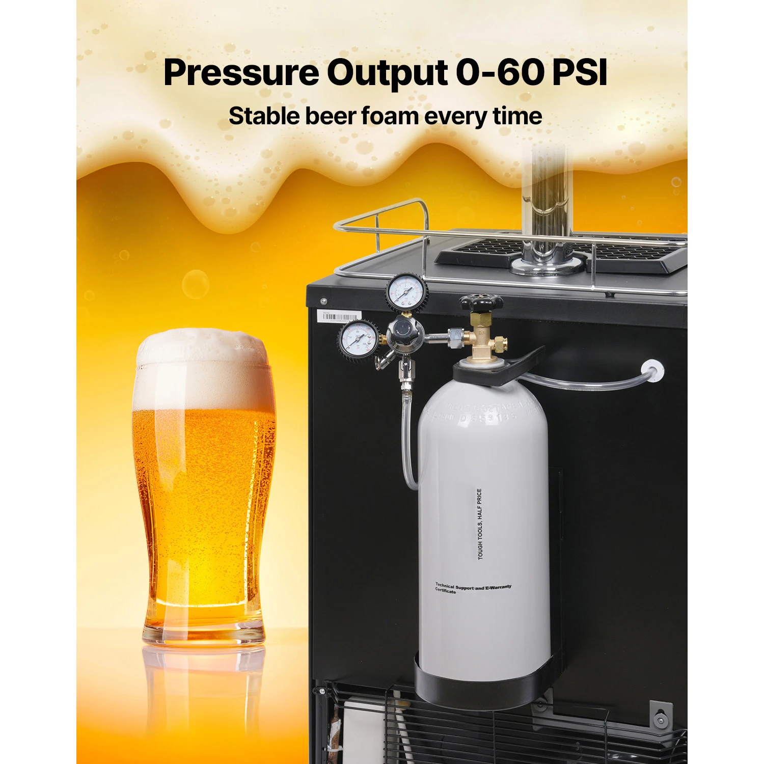 SucceBuy CO2 Tank 10 lbs New Aluminum Alloy Cylinder CO2 Air Tank with Light Spray Coating DOT Approved Cylinder for Draft Beer view 6