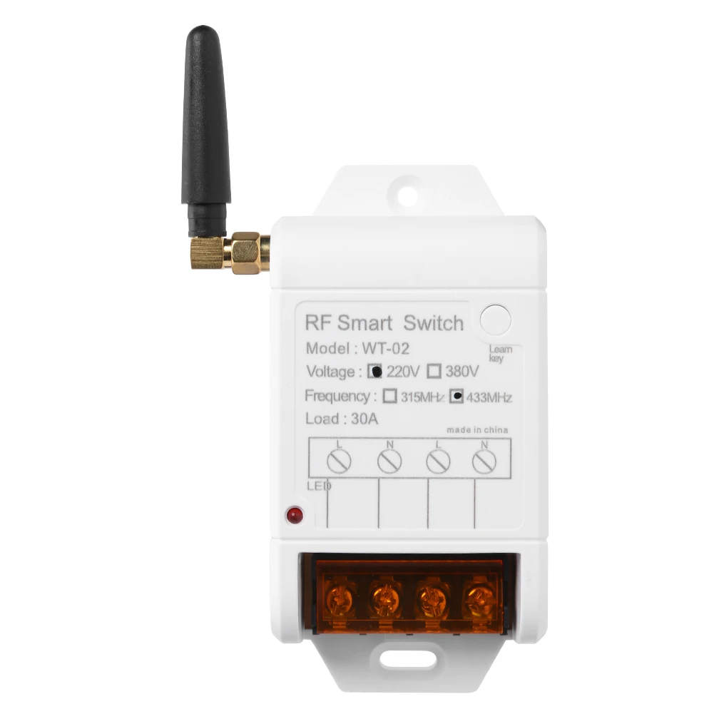AK-WT02 أزرار AB لاسلكية للتحكم عن بعد 220 فولت مفتاح مضخة مياه أحادي القناة #5