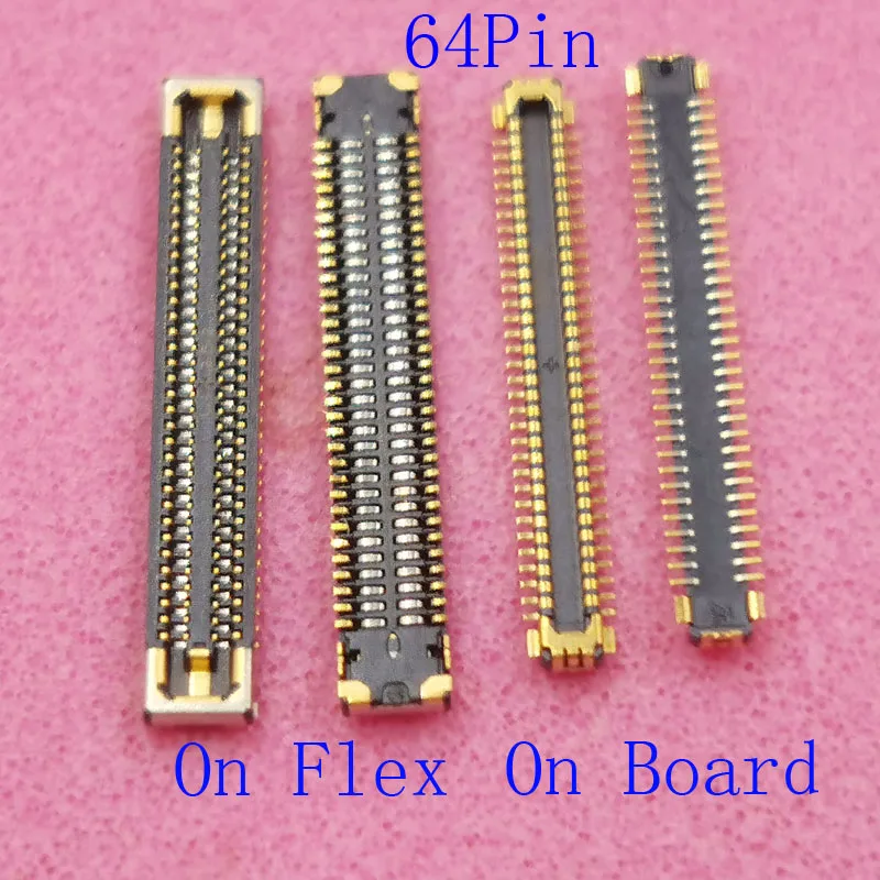 1-10Pcs Lcd Display Screen Flex FPC Connector Plug For Samsung Galaxy S10 Plus S10E S10Plus G973 G977 Fold W2020 Note 9  64 Pin