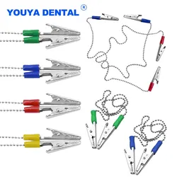 Śliniaki dentystyczne Klipsy Łańcuszek Uchwyt na serwetki Papierowy ręcznik na ślinę Metalowy łańcuszek kulkowy Sterylizowany klips do szalika Materiał do uchwytu stomatologicznego