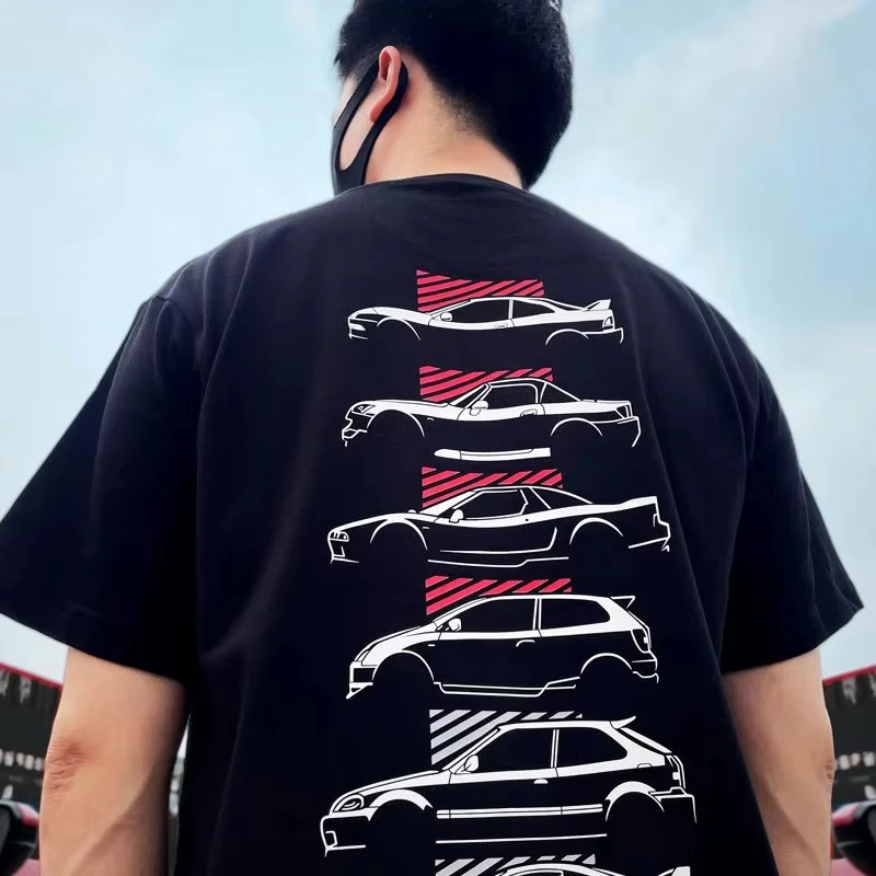 

Мужская и женская футболка Honda JMD Culture с коротким рукавом Honda Faith TYPER модифицированный автомобиль NSX Civic DC2 red head culture S2000 Fit