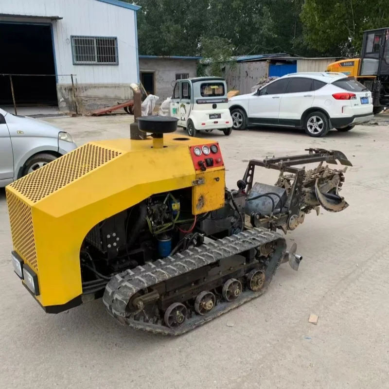 Remote Control Crawler Type High Horsepower Self-Propelled 950kg Multi-Function Ditch Digging Equipment for Orchard Engineering