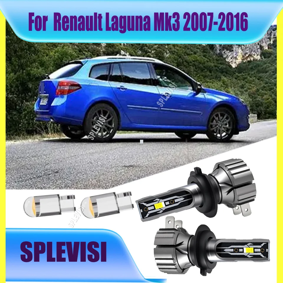 

H7 LED White Headlight Bulb See Further & Safer & Brigther For Renault Laguna Mk3 2007 2008 2009 2010 2011 2012 2013 2014-2016