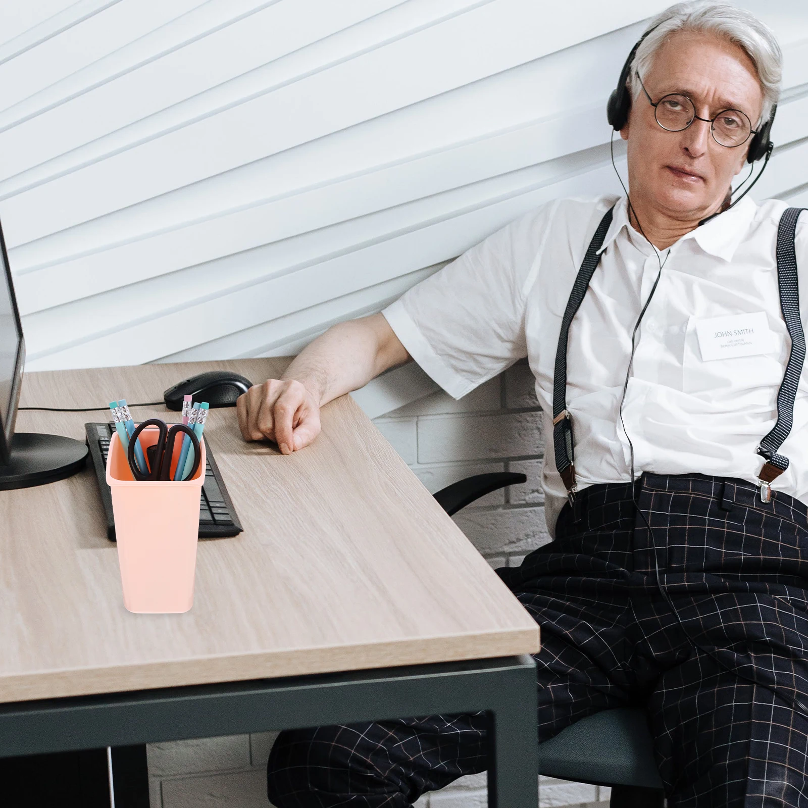 

Desktop Storage Box Trash Can Organisation Pretty Holds Decorate Trashcan Bedroom Garbage Organizer Pp Small Office