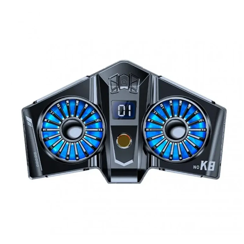 

Mobile Phone Game Cooler Magnetic Dual Cooling Fan For Phone/Tablet/Ipad Gaming Radiator
