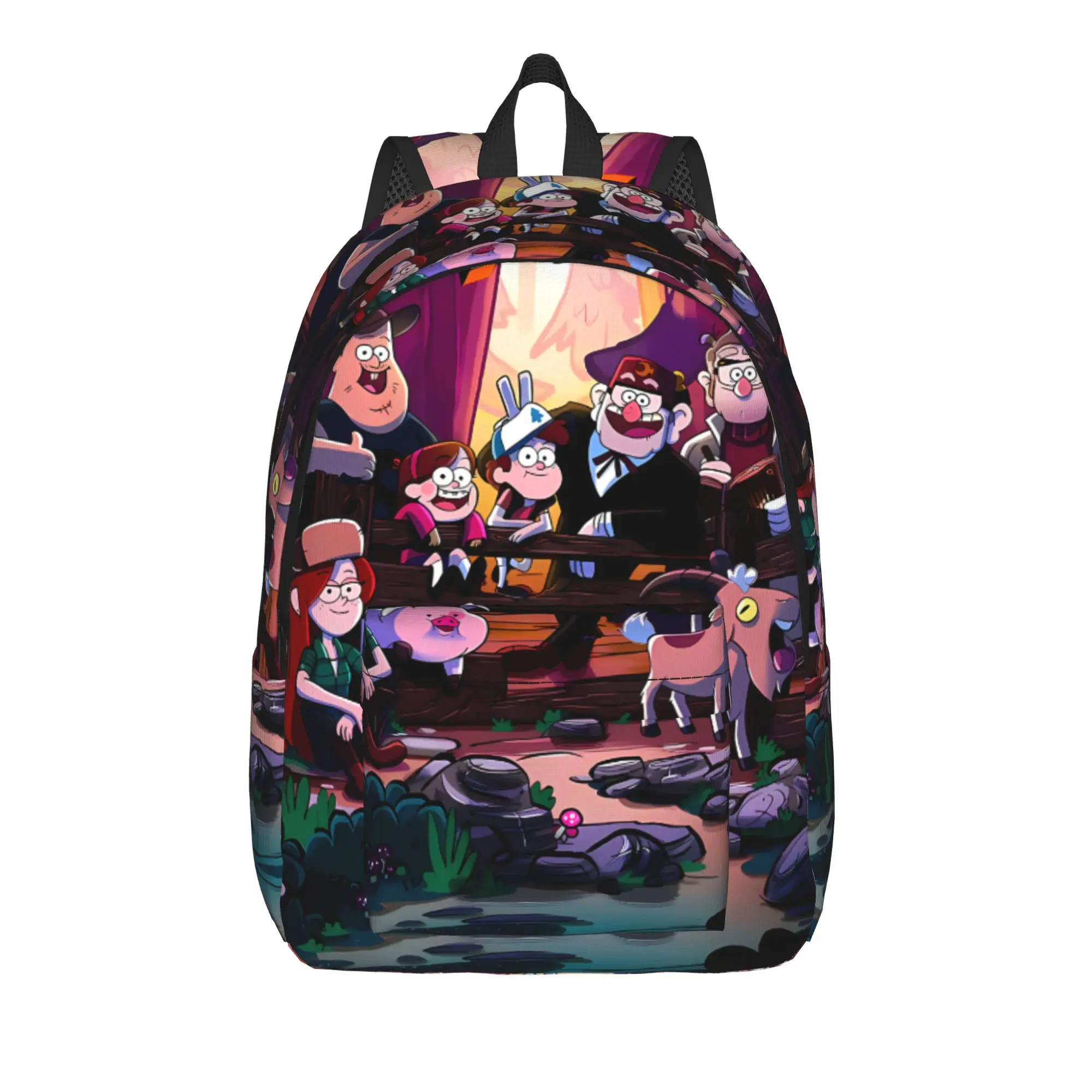 Backpack Gravitys Anime Falls Outdoor Style Backpacks Boy Funny School Bags High Quality Large Rucksack