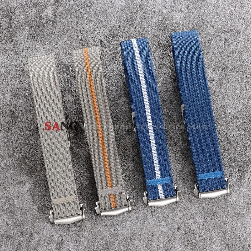 20/22mm Herren Damen Wasserdichtes Nylon-Uhrenarmband Canvas-Nylonband Faltschließe Sportarmband Weiches Armband für Omega für Seiko