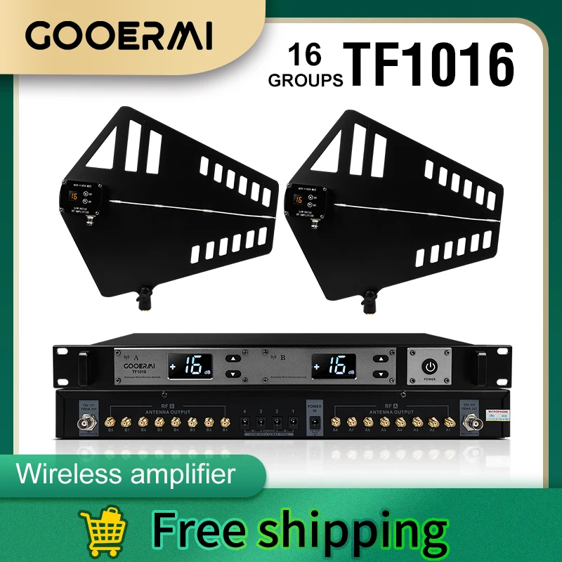 

Усилитель антенного сигнала Gooermi TF1016, 16-канальная система распределения антенн, 450-960 МГц, усилитель радиочастотного сигнала.
