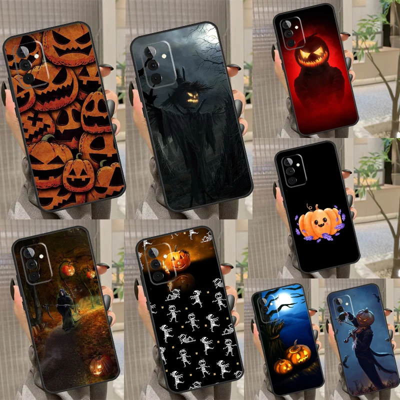 Halloween Pumpkin Ghost Mummy Case For Samsung Galaxy A13 A23 A33 A53 A12 A22 A32 A42 A52 A51 A71 A14 A24 A34 A54 Coque