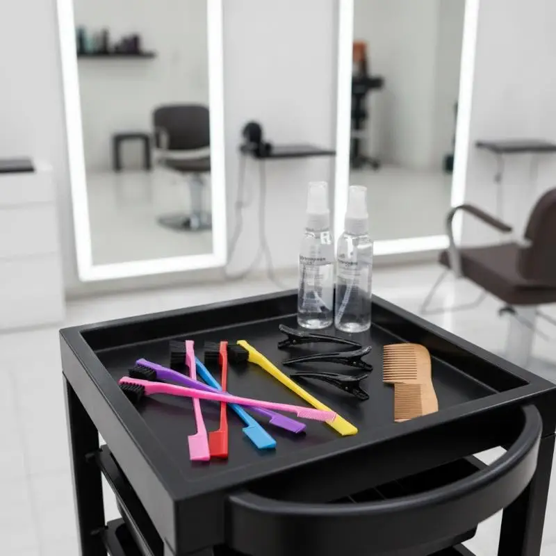 Double Sided Hair Edge Control Brushes 10Pcs Multifunctional for Flyaway Baby Hair Smooth Styling
