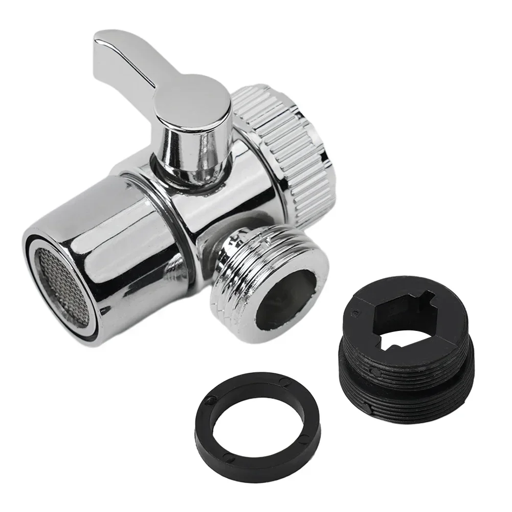 553WayDiverter Valve Water Tap Connector Adapter do kranu kuchennego Rozdzielacz zlewu M22 M24 Do toalety Bidet Prysznic Łazienka Kuchnia