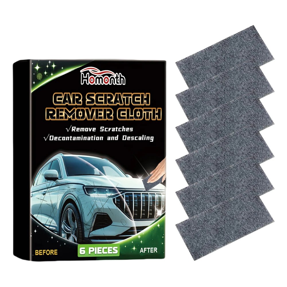 6Pcs Nano Cloth Repairing Scratches Nano Scratch Repair Cloth Magic Car Scratch Repair Cloth Car Metal Surface Polishing Cloth