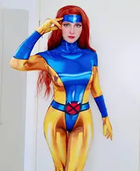 Female X-Men Superhero Cosplay Costume Halloween Suit Zentai Bodysuit Party Jumpsuits