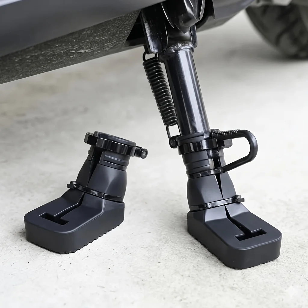 Motorcycle Side Stand Protective Cover, Universal Silicone Anti‑Slip Wear‑Resistant Kickstand Foot Support Pad Sleeve