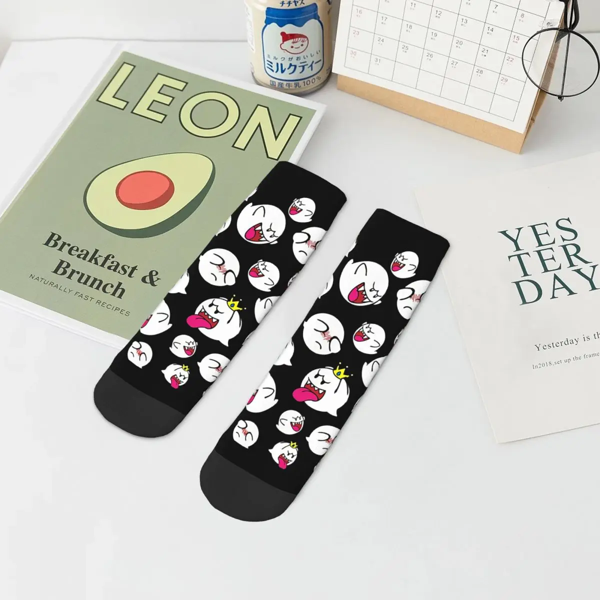 جوارب King Boo Socks Harajuku جوارب عالية الجودة لجميع المواسم إكسسوارات الجوارب لهدايا الرجل والمرأة