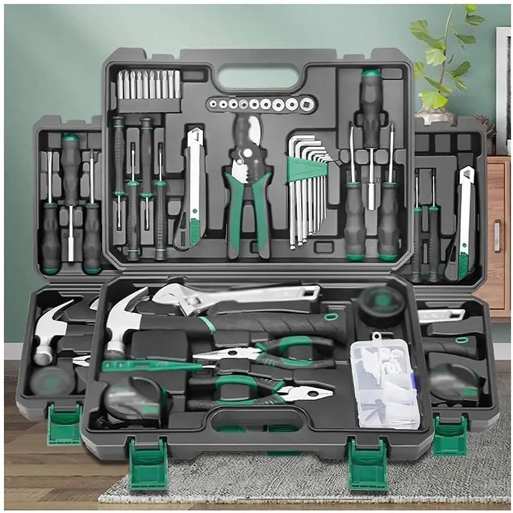 Tools & Home Improvement, Tool Combo Kits 44-Pieces, Home Car Basic Tool Complete Kit，Home Repair Handle Tool Set