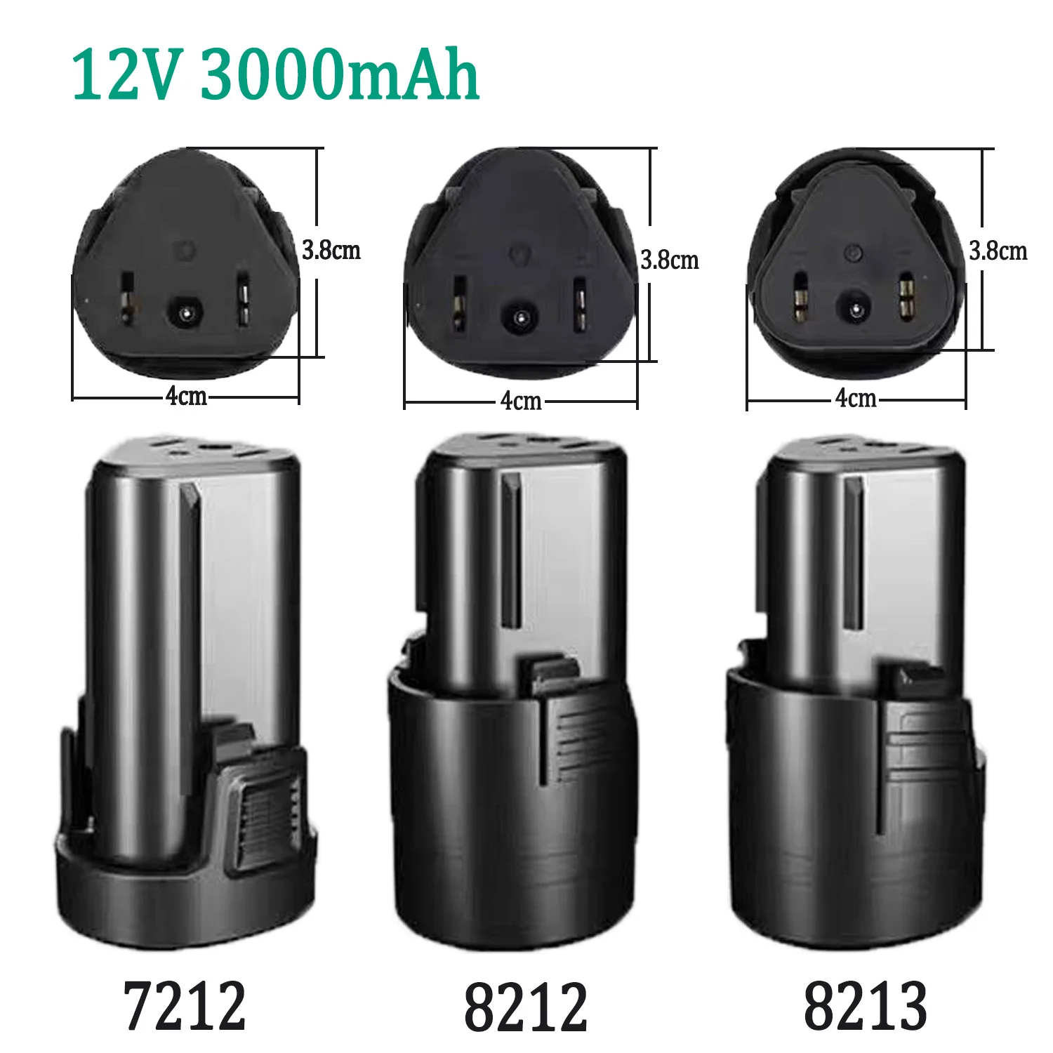 100% original 12V 3000mAh cordless screwdriver battery electric pistol drill universal rechargeable lithium micro angle grinder