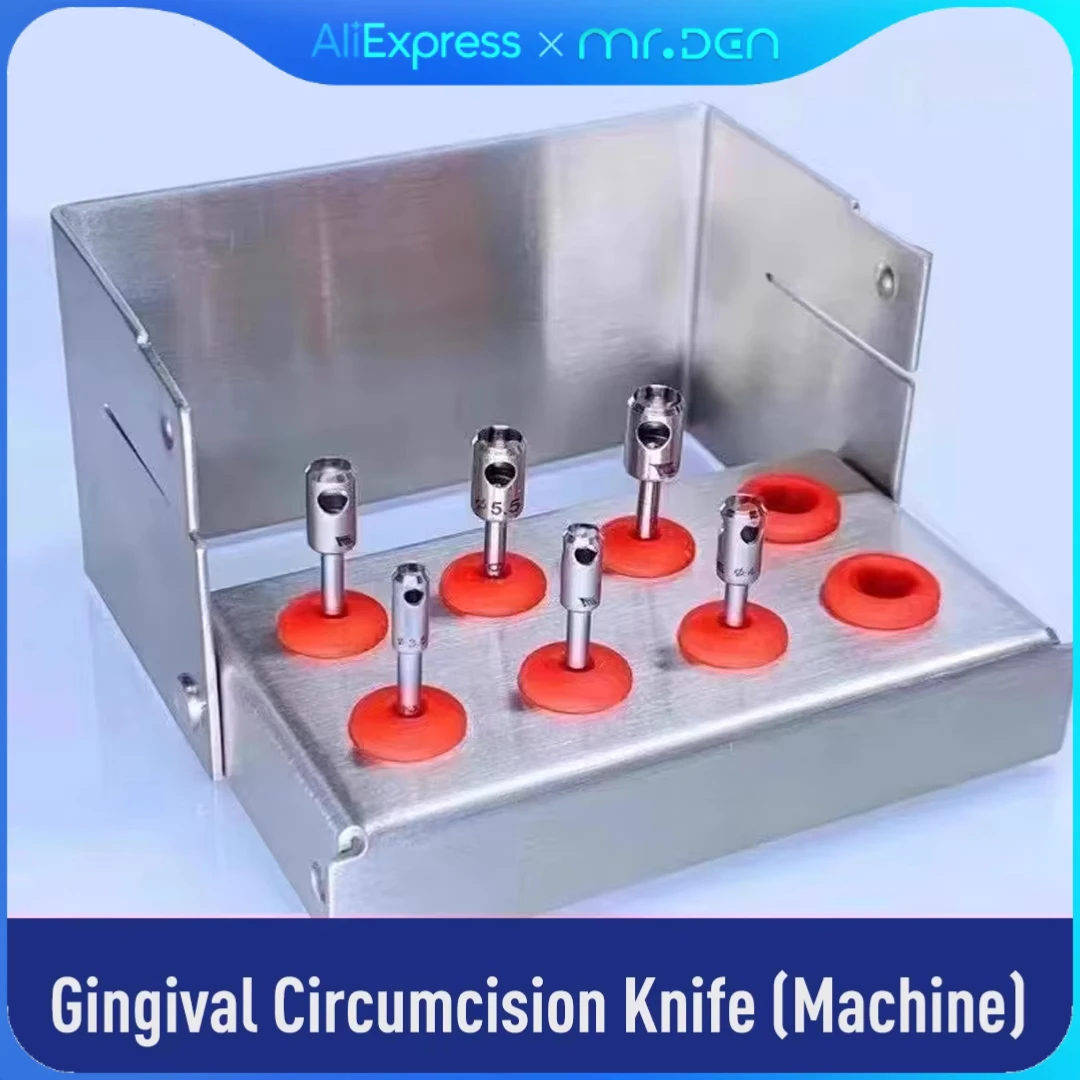 1Pc MR DEN Dental Implantology Instruments for Dental Implants Gingiva Soft Tissue Drill Type 2 with Positioning