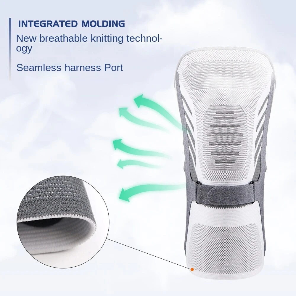 1 Stück Knie-Kompressionsbandage mit Seitenstabilisatoren & Kniescheibengurt, Metallstützbandage für Arthritis, Laufen, Fitness, Damen und Herren – Detail 7