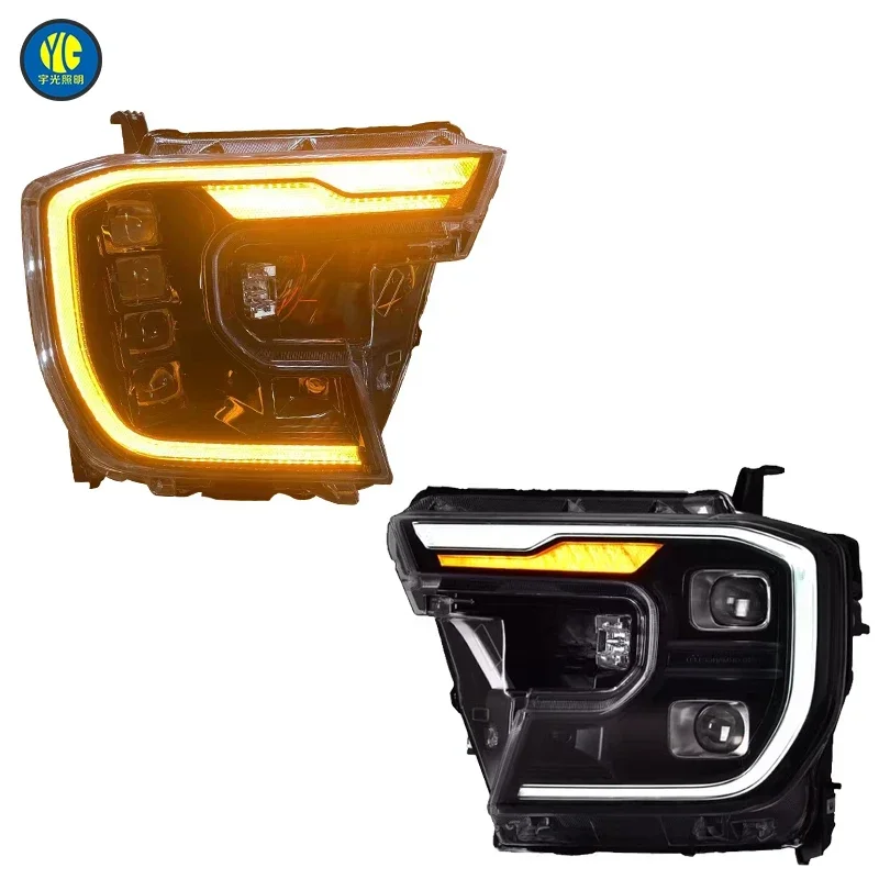 For Ford Ranger T9 2023 LED Headlight Upgrade High Configuration Head Light 4 Lens Front Lamp Car accessories Head lamp