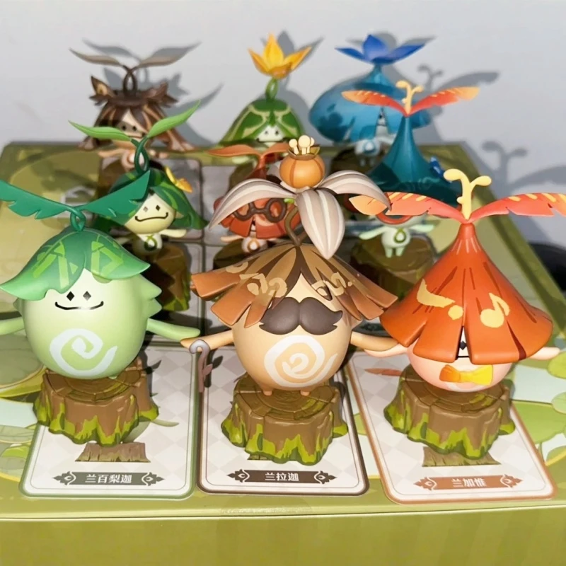 

Genuine Mihoyo Naga Genshin Impact Pvc Aranara Blind Box Cute Desktop Decoration Forest Sprite Figur Model Toys Surprise Gifts