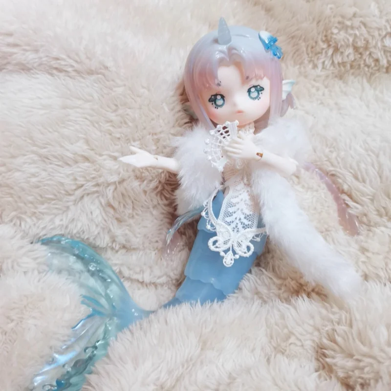 กล่องสมบัติของเพนนี ของแท้ใหม่ ฟิกเกอร์แอคชั่นนางเงือก Antu แบบกล่องสุ่ม ของตกแต่งโต๊ะทำงาน ของขวัญวันหยุด วันเกิด ของเล่นน่ารัก