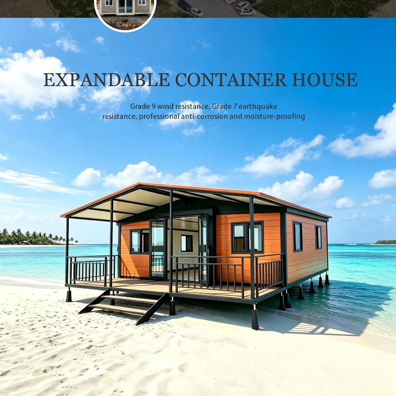 Mobile Folding Container House Detachable 36㎡ Container House Modular Tiny Home Container Back Yard Scalable House for Australia