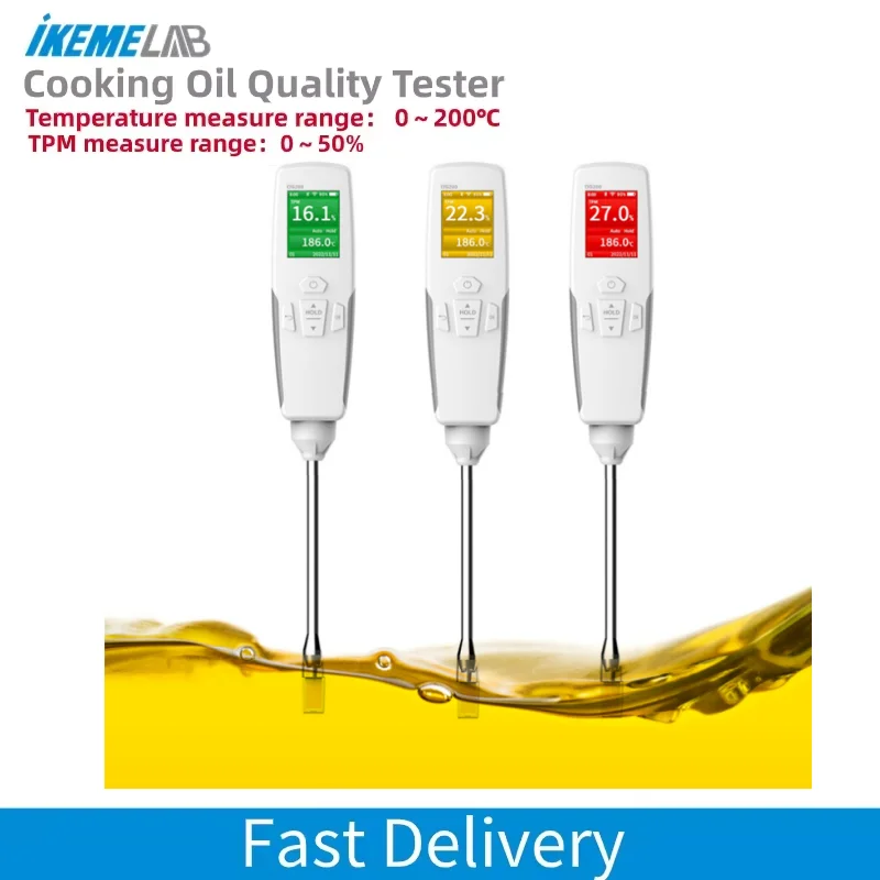 IKEME Portable Cooking Oil Quality Tester High Temperature Fast Measurement TPM Laboratory Cooking Oil Tester Hot