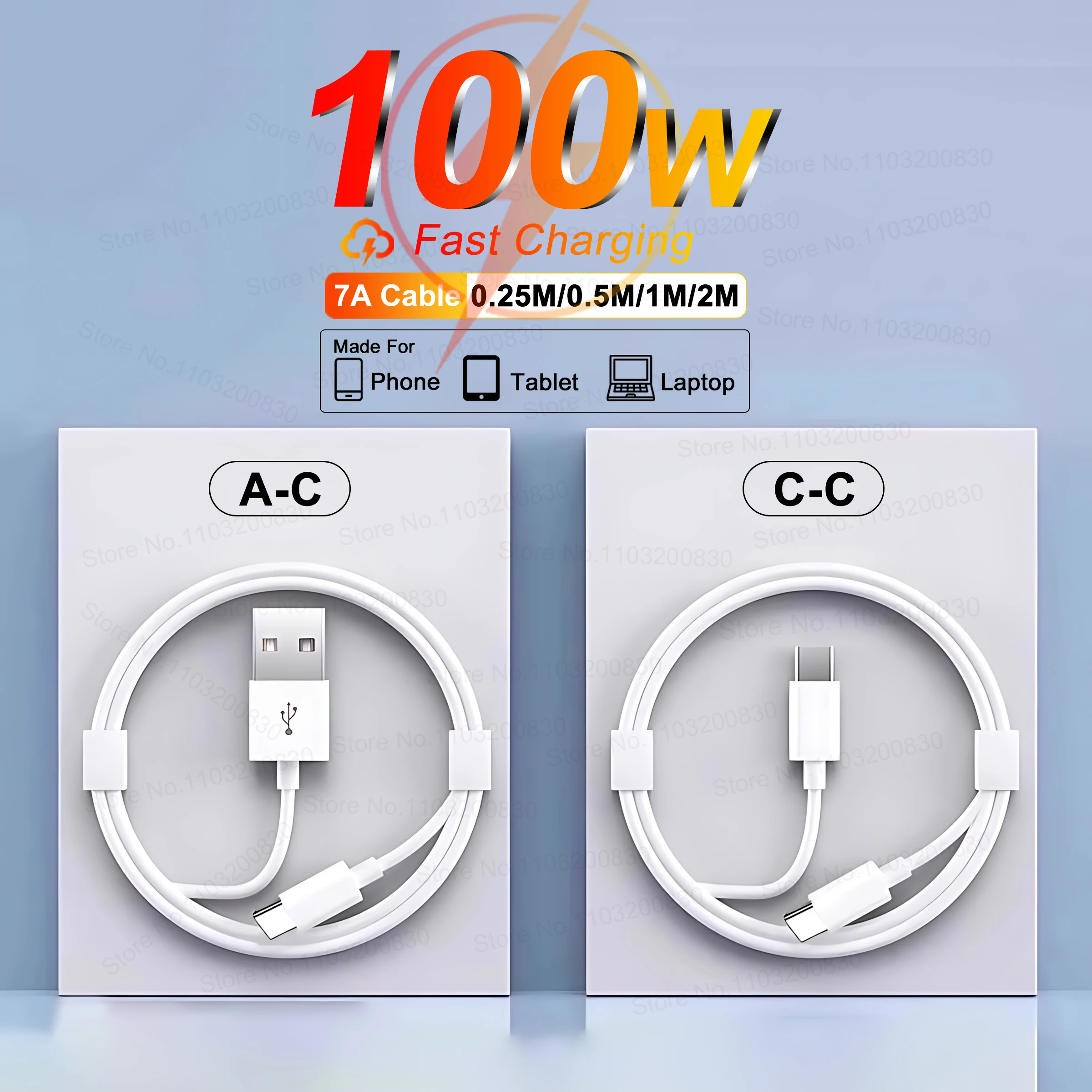 100W Usb Cable For … - image