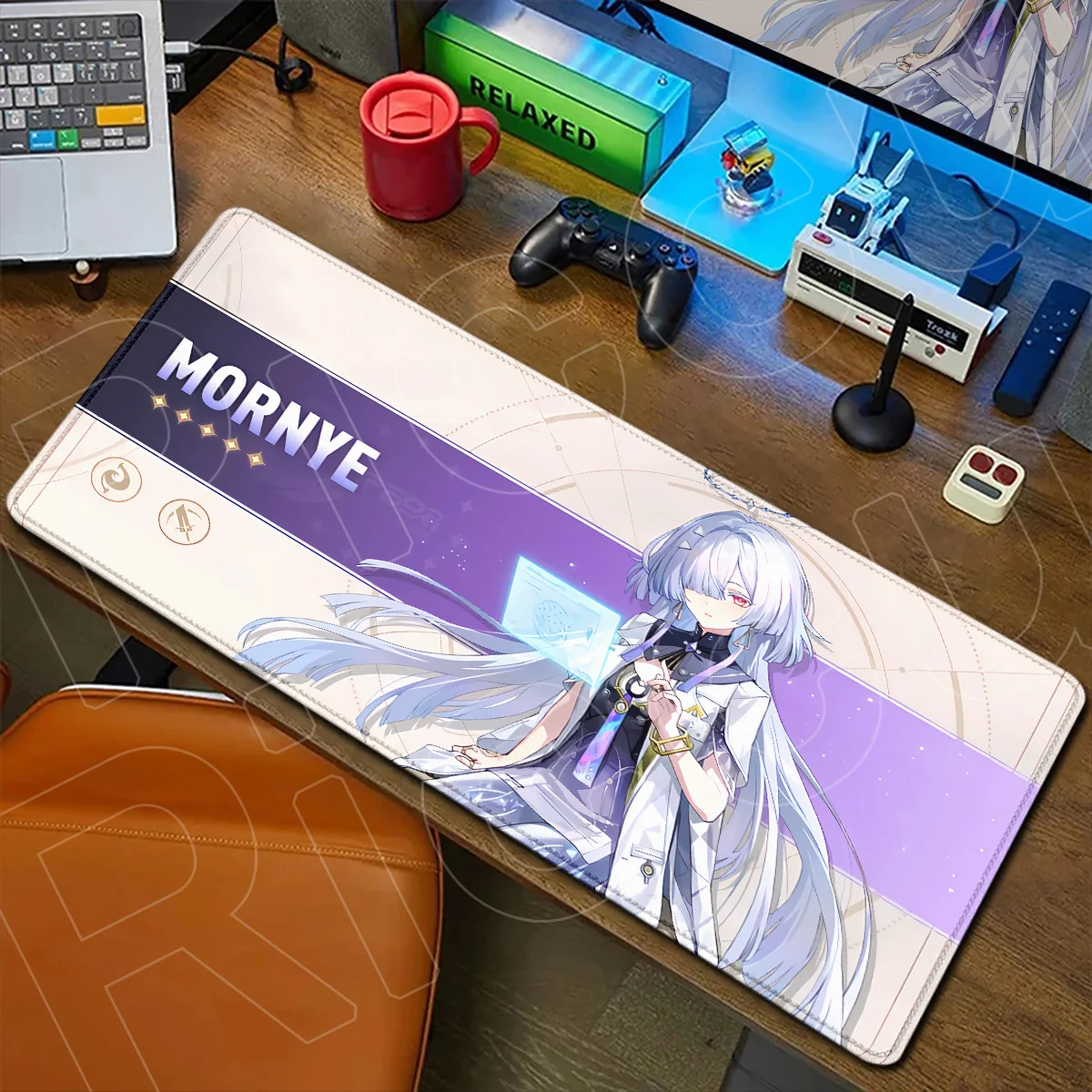 XXL Kawaii Mornye Non-slip Table Mats Protector Mouse Pads New Hot Anime Game Wuthering Waves Laptop Keyboard Rug PC Accessories