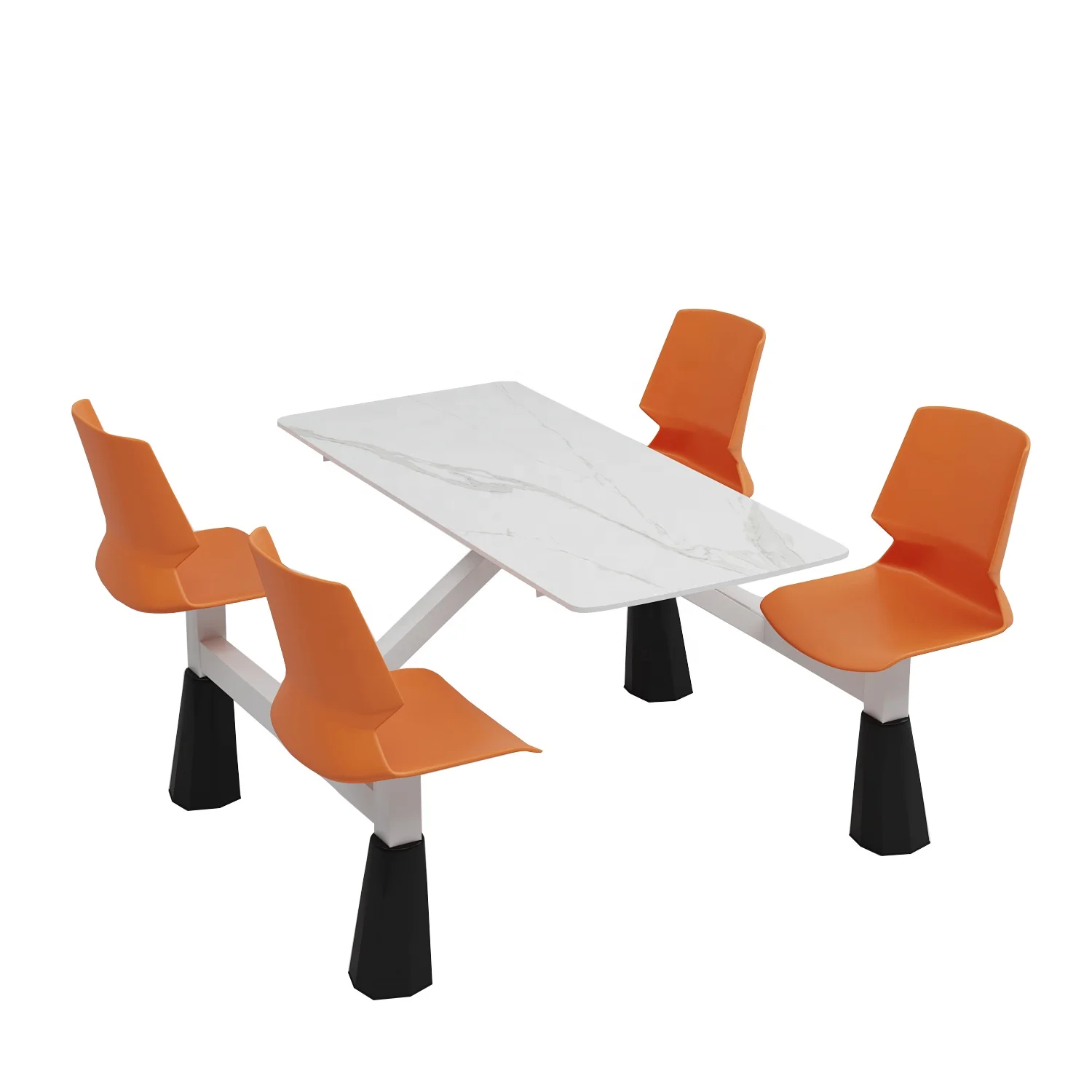 Modern Fast Food Restaurant Dining Table Set Dining Furniture Restaurant Set For School Canteen Table And Chair