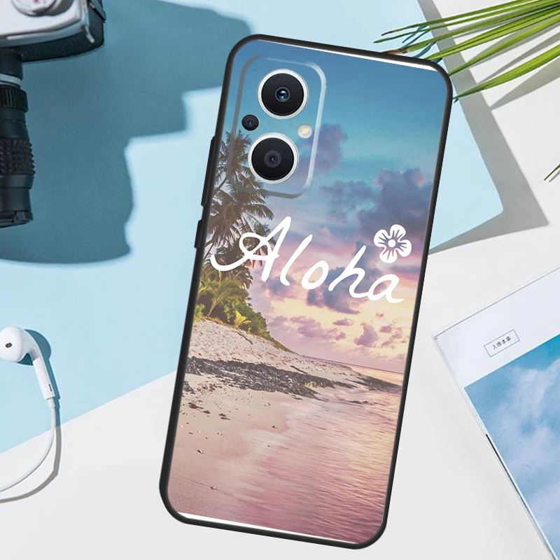 حافظة ألوها بيتش لايف هاواي لهاتف OPPO رينو 12F 12 13 11 F 8T 7 8 10 Pro OPPO Find X8 X6 Pro X3 X5 Lite غطاء هاتف #2