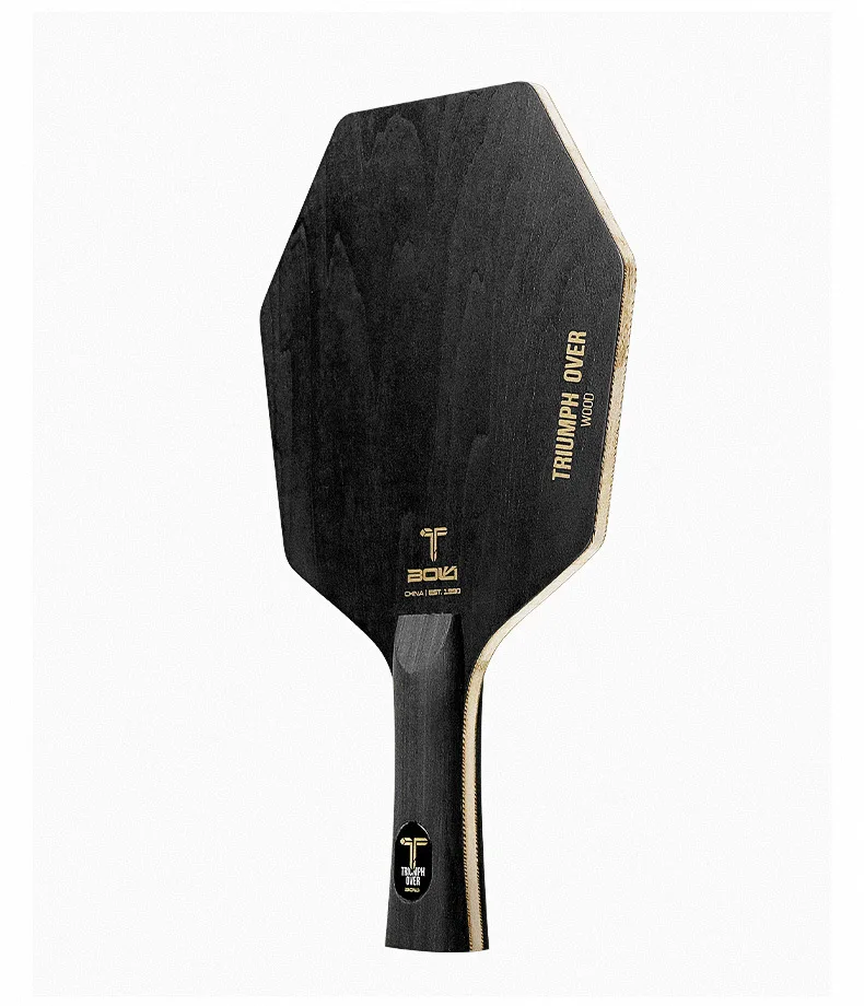 Hexagonal Table Tennis Blade 5ply Pure Wood Increase The Thickness