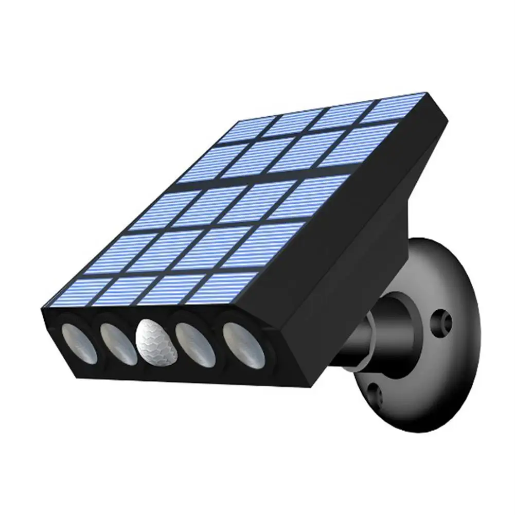 Schijnwerper Paneel Solar Led Muur Licht Outdoor Bewegingssensor Straatverlichting Ip65 Waterdicht Voor Tuin Garage Patio Zon Verlichting