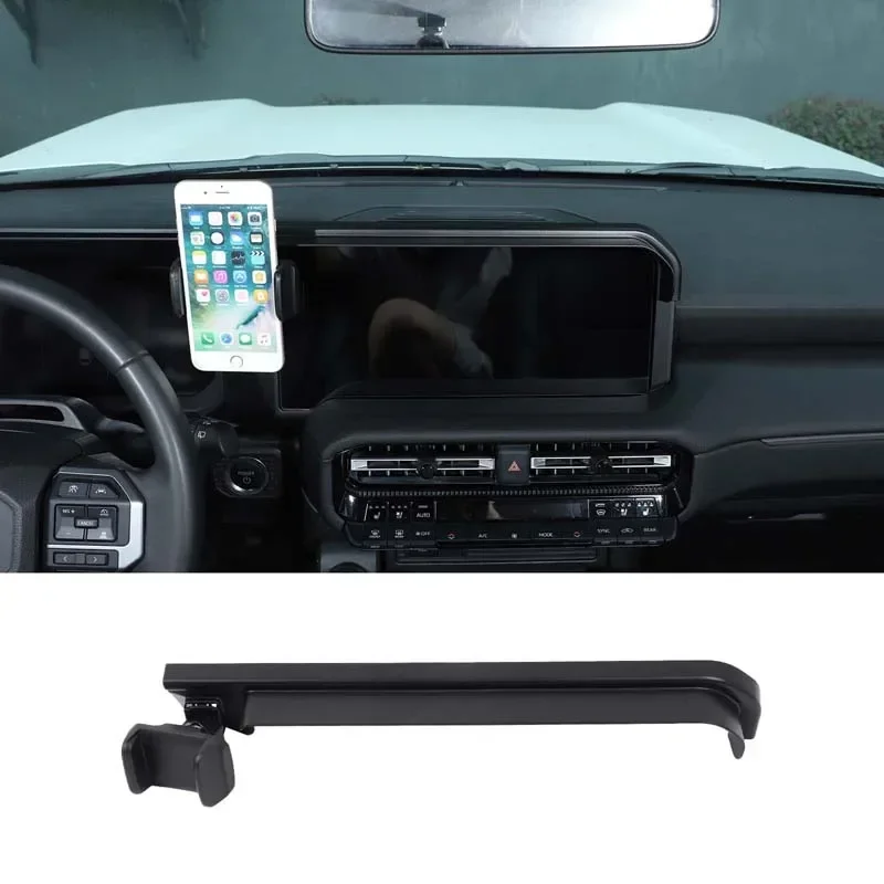 

ABS Black For Toyota Land Cruiser Prado 250 LC250 2024+ Car Navigation Screen Visor Mobile Phone Stand Car Interior Accessories