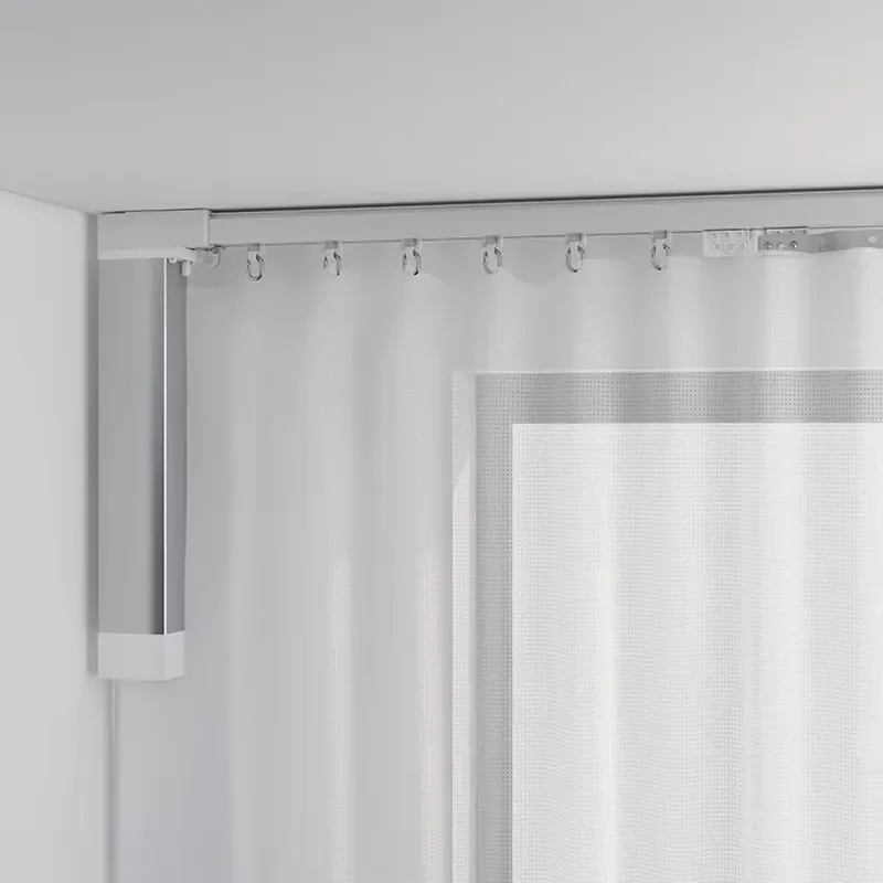 Smart Electric Roller Blinds for French Windows Modern Home Automation Motorized Curtain System High Quality Built in Design