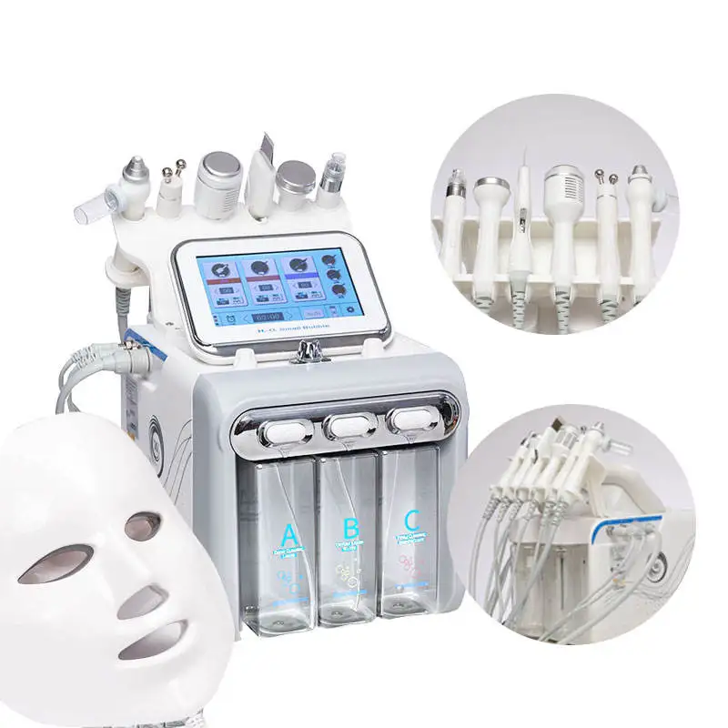 Lo más nuevo 7 en 1 Hydradermabrasion Diamond Aqua Peeling hidrodermoabrasión chorro de agua Aqua Facial Hydra Dermoabrasión máquina