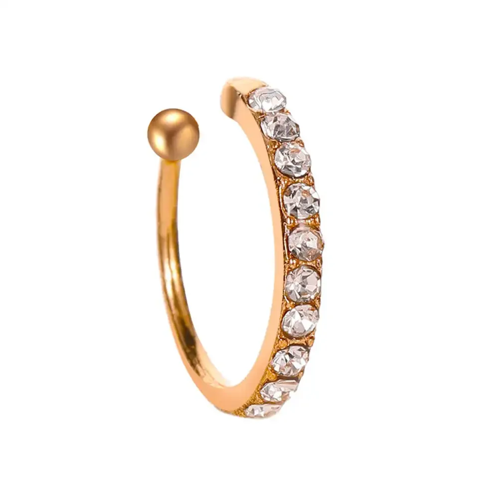 سوار أذن من الزركون للنساء ، مشبك ساحر على الأقراط ، أساور أذن بدون ثقب ، مجوهرات