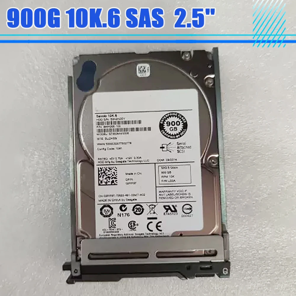 

02RR9T HDD 2.5'' ST900MM0006 9WH066-150 900G 10K.6 SAS Hard Drive For DELL