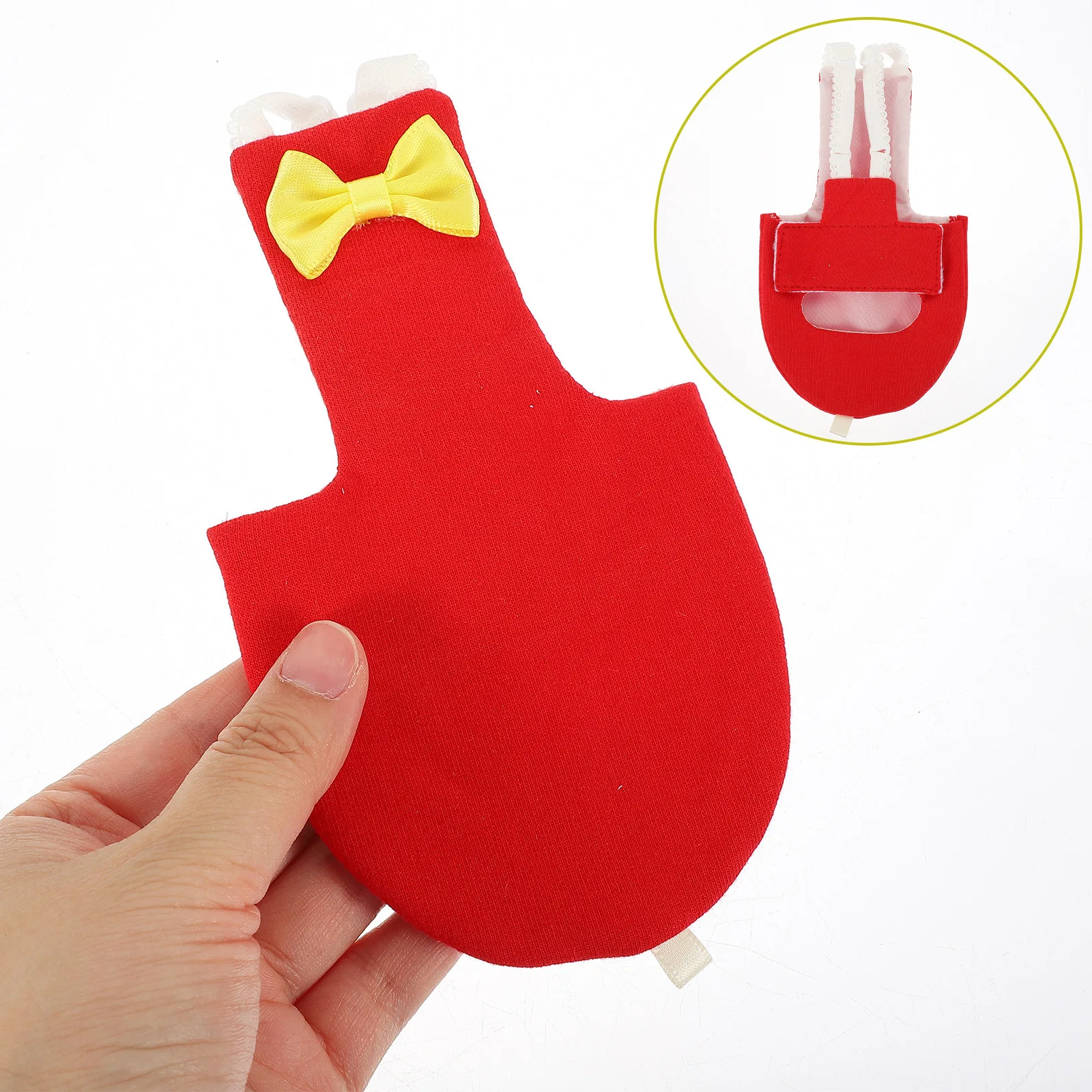 

Bird Diaper Flight Parrot Liner Reusable Cotton Soft Adjustable Strap Bow Embellishment Parakeet Pigeon Cockatiel Protective