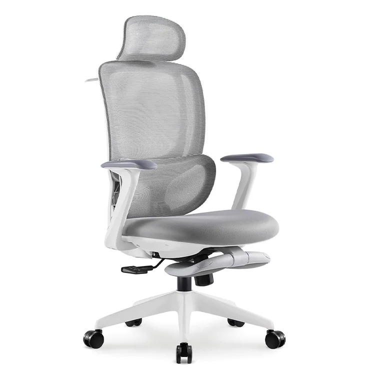 

Luxurious Executive Office Chair Modern Design Adjustable Armrests Lumbar Support Ergonomic Fabric Computer Chair for Office Use