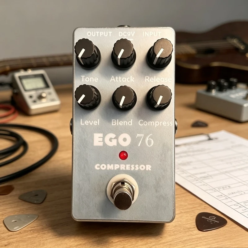 Kit de pédale de compresseur EGO76 DIY fait main pour guitare électrique et basse, contrôle dynamique, effet studio