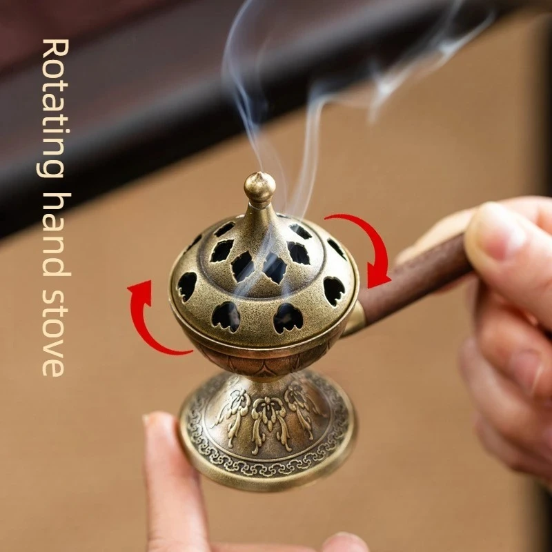 Drehbarer Handbrenner, kleiner Xiangyun-Räucherofen, kein klebriges Pulver, langanhaltender Duft, Räuchergefäß