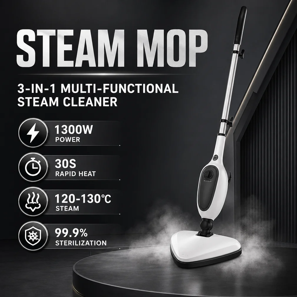 3-IN-1 Multi-Functional Steam Mop for House Cleaning