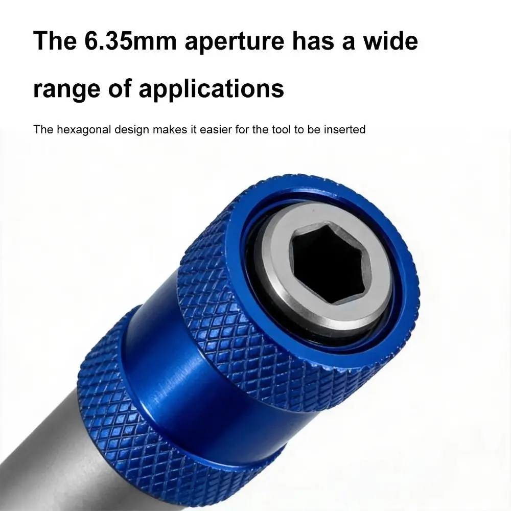 Easy to Use Quick Release Drill Bit Adapter Self-Locking Multifunctional 1/4