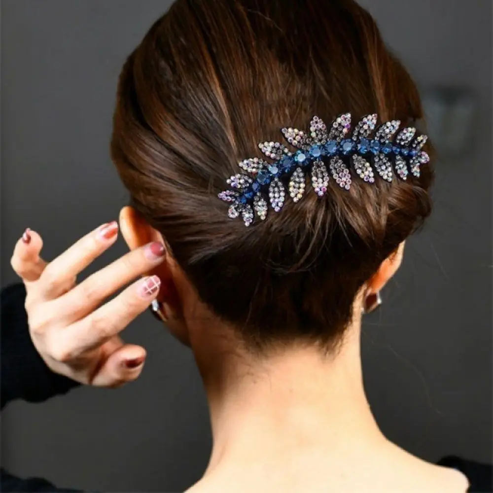 Trendy Sweet Crystal For Girls Ponytail Holder Hairpins Women Hair Comb Hair Claws Korean Barrettes Hair Clips