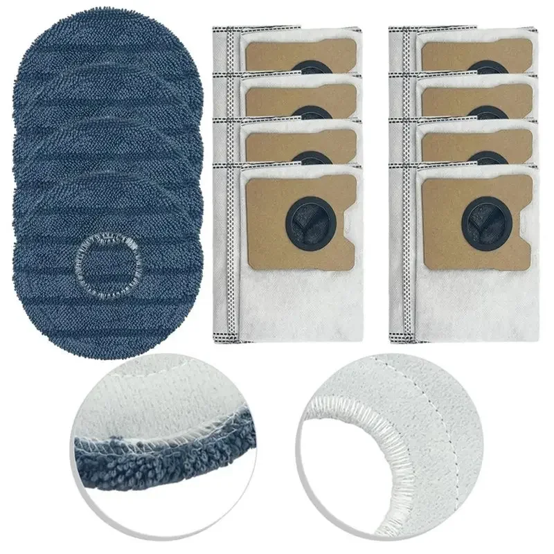A67Z For Eufy For Omni C20 Replacement Mop Cloth And Dust Bags Robot Vacuum Cleaner Kit Household Cleaning Appliances view 4